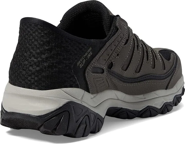 SKECHERS Afterburn M. Fit Ridgeburn Hands Free Slip-Ins Men's Shoes Brown : 7 D - Medium, Leather/Textile - Image 4