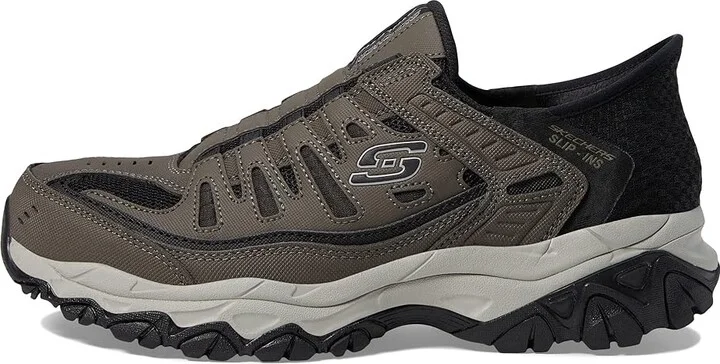 SKECHERS Afterburn M. Fit Ridgeburn Hands Free Slip-Ins Men's Shoes Brown : 7 D - Medium, Leather/Textile - Image 6