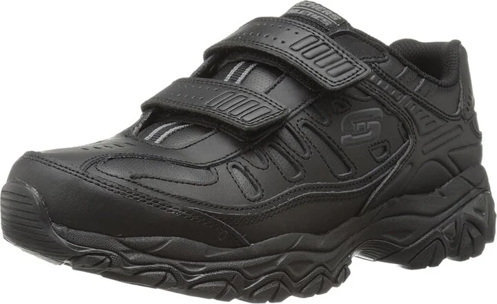SKECHERS Afterburn Memory Fit - Final Cut Men's Lace up casual Shoes Black : 7 D - Medium, Synthetic - Image 2