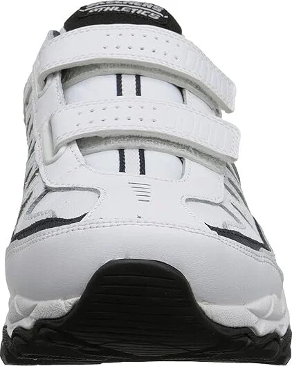 SKECHERS Afterburn Memory Fit - Final Cut Men's Lace up casual Shoes White/Navy : 7 D - Medium, Synthetic - Image 6