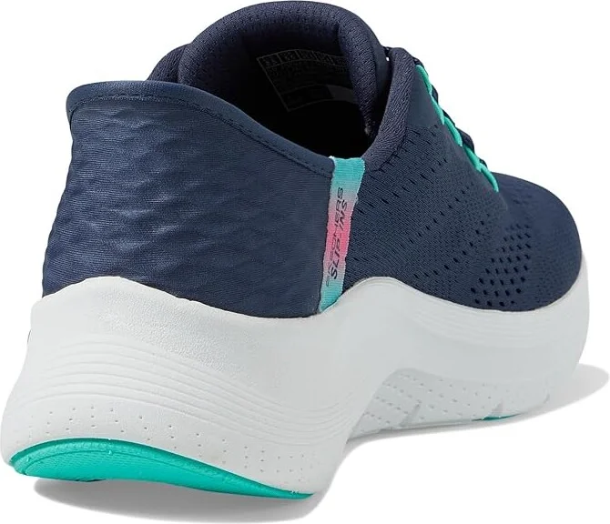 SKECHERS Arch Fit 2.0 Easy Chic Hands Free Slip-Ins Women's Shoes Navy Turquoise : 9.5 B - Medium, Textile - Image 4