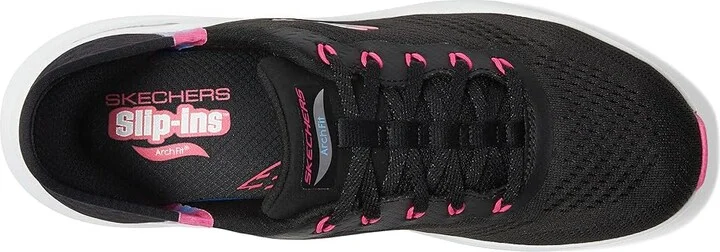 SKECHERS Arch Fit 2.0 Easy Chic Hands Free Slip-Ins Women's Shoes Navy Turquoise : 9.5 B - Medium, Textile - Image 7