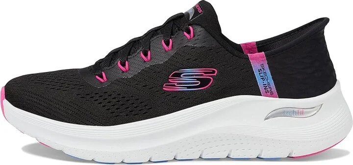 SKECHERS Arch Fit 2.0 Easy Chic Hands Free Slip-Ins Women's Shoes Navy Turquoise : 9.5 B - Medium, Textile - Image 11