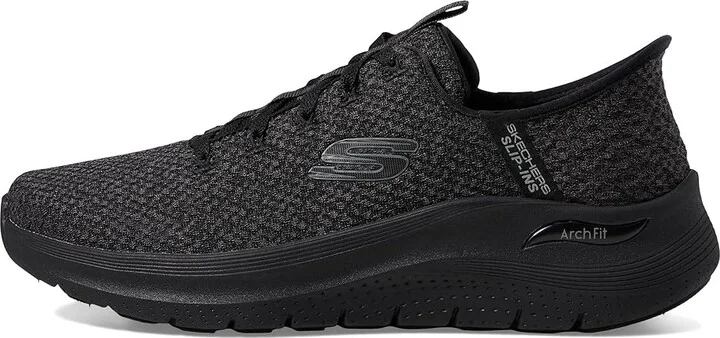 SKECHERS Arch Fit 2.0 Look Ahead Hands Free Slip-In Men's Shoes Black/Black : 11 D - Medium, Synthetic - Image 6