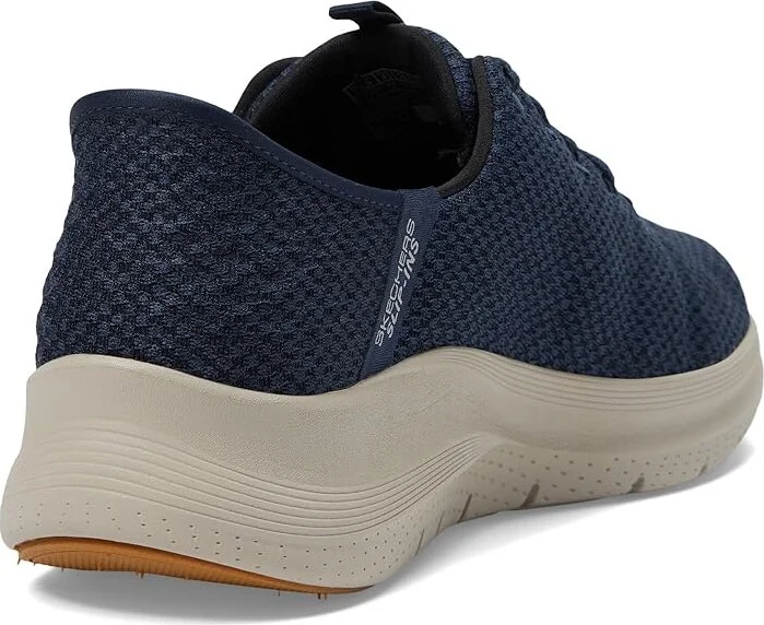 SKECHERS Arch Fit 2.0 Look Ahead Hands Free Slip-In Men's Shoes Navy : 7 4E - Extra Wide, Synthetic - Image 4