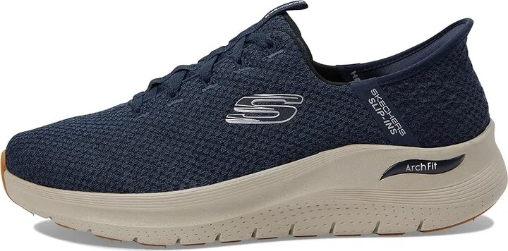 SKECHERS Arch Fit 2.0 Look Ahead Hands Free Slip-In Men's Shoes Navy : 7 4E - Extra Wide, Synthetic - Image 6