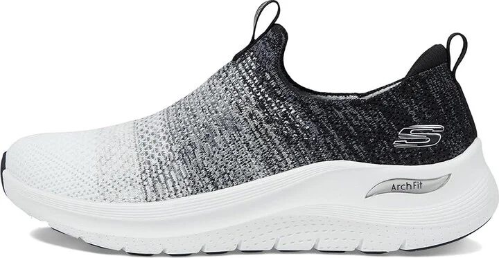 SKECHERS Arch Fit 2.0 Women's Shoes White/Black : 9 B - Medium, Synthetic - Image 6