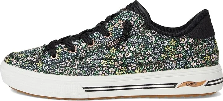 SKECHERS Arch Fit Arcade - Flowa Powa Women's Shoes Black : 7 B - Medium, Rubber - Image 6