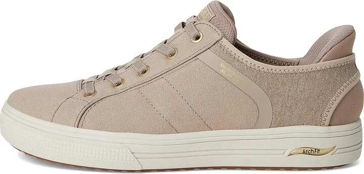SKECHERS Arch Fit Arcade-Forever Cozy Hands Free Slip-Ins Women's Shoes Taupe : 7 D - Wide - Image 6