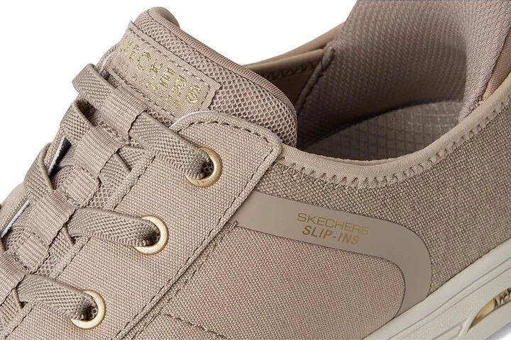 SKECHERS Arch Fit Arcade-Forever Cozy Hands Free Slip-Ins Women's Shoes Taupe : 7 D - Wide - Image 7
