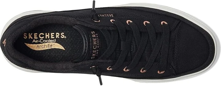 SKECHERS Arch Fit Arcade-Meet Ya There Women's Shoes Black : 8 B - Medium, Canvas - Image 2