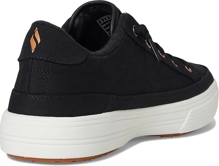 SKECHERS Arch Fit Arcade-Meet Ya There Women's Shoes Black : 8 B - Medium, Canvas - Image 4