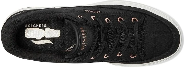 SKECHERS Arch Fit Arcade-See Ya There Hands-Free Slip-Ins Women's Shoes Black : 5.5 B - Medium, Canvas - Image 2