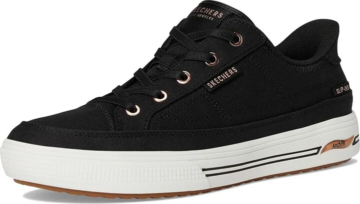 SKECHERS Arch Fit Arcade-See Ya There Hands-Free Slip-Ins Women's Shoes Black : 5.5 B - Medium, Canvas - Image 5