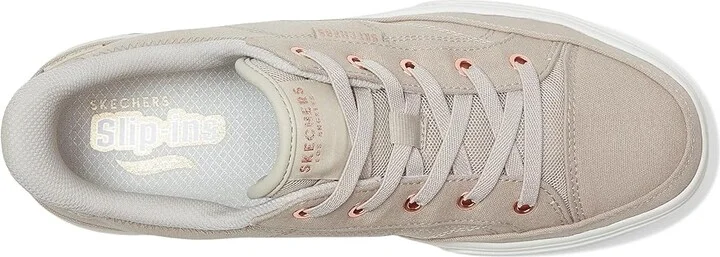 SKECHERS Arch Fit Arcade-See Ya There Hands-Free Slip-Ins Women's Shoes Taupe : 11 B - Medium, Canvas - Image 2