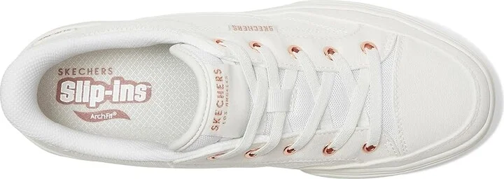 SKECHERS Arch Fit Arcade-See Ya There Hands-Free Slip-Ins Women's Shoes White : 6 B - Medium, Canvas - Image 2