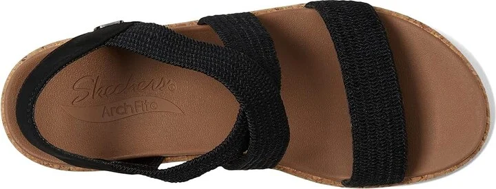 SKECHERS Arch Fit Beverlee - Love Stays Women's Sandals Black : 9 B - Medium, Textile - Image 2