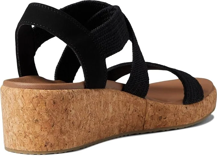SKECHERS Arch Fit Beverlee - Love Stays Women's Sandals Black : 9 B - Medium, Textile - Image 4