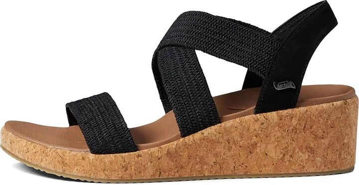 SKECHERS Arch Fit Beverlee - Love Stays Women's Sandals Black : 9 B - Medium, Textile - Image 6