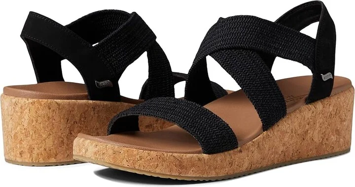 SKECHERS Arch Fit Beverlee - Love Stays Women's Sandals Black : 9 B - Medium, Textile