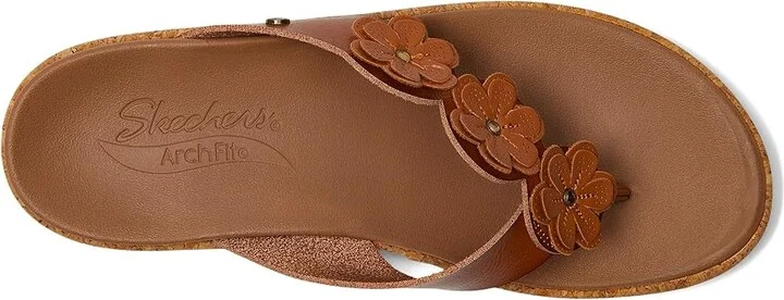 SKECHERS Arch Fit Beverlee - Rare Blossom Women's Sandals Luggage : 9.5 B - Medium, Rubber/Synthetic - Image 2
