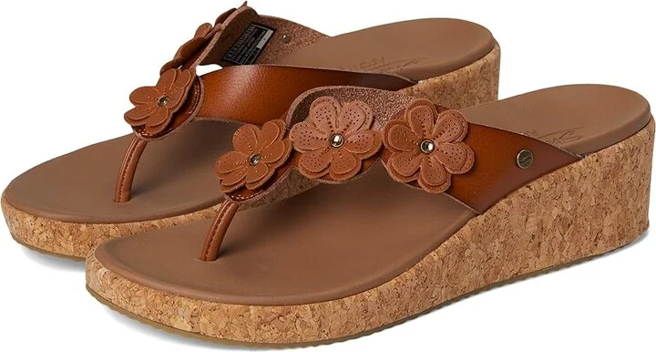 SKECHERS Arch Fit Beverlee - Rare Blossom Women's Sandals Luggage : 9.5 B - Medium, Rubber/Synthetic