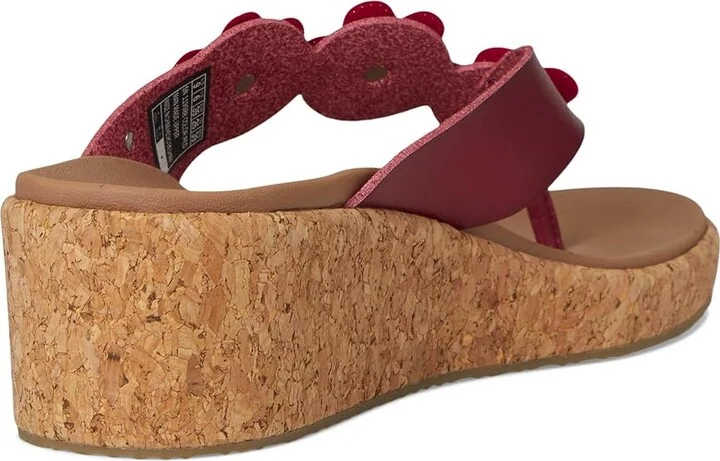 SKECHERS Arch Fit Beverlee - Rare Blossom Women's Sandals Red : 5 B - Medium, Rubber/Synthetic - Image 4