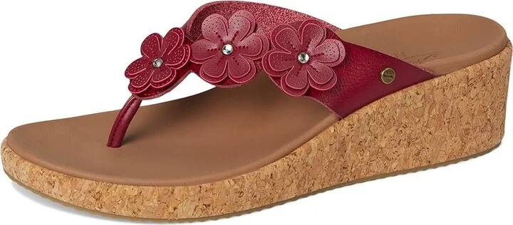 SKECHERS Arch Fit Beverlee - Rare Blossom Women's Sandals Red : 5 B - Medium, Rubber/Synthetic - Image 5