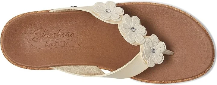 SKECHERS Arch Fit Beverlee - Rare Blossom Women's Sandals White : 6 B - Medium, Rubber/Synthetic - Image 2