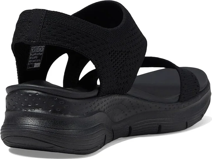 SKECHERS Arch Fit - Brightest Day Women's Shoes Black/Black : 5 B - Medium, Synthetic - Image 4