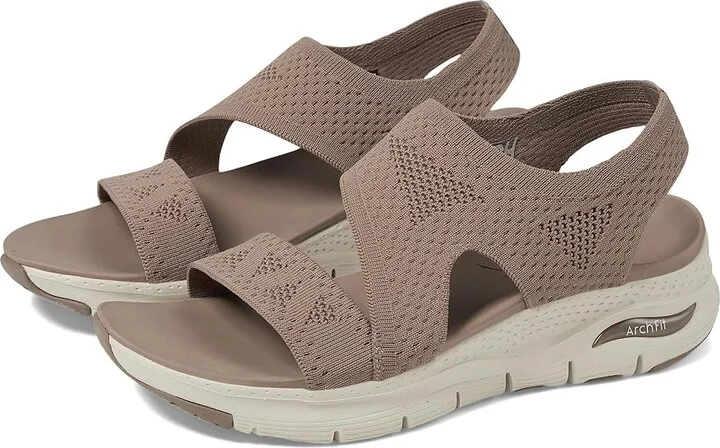 SKECHERS Arch Fit - Brightest Day Women's Shoes Mocha : 7 B - Medium, Synthetic