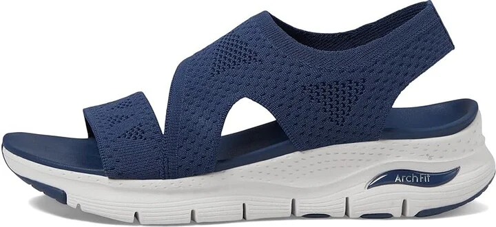 SKECHERS Arch Fit - Brightest Day Women's Shoes Navy : 6 B - Medium, Synthetic - Image 5