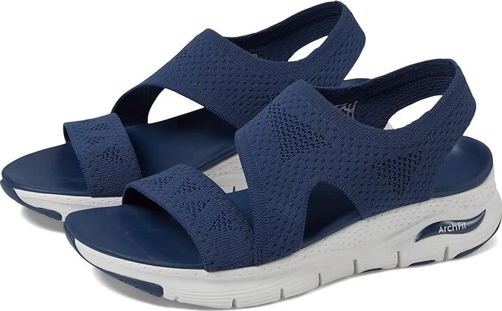 SKECHERS Arch Fit - Brightest Day Women's Shoes Navy : 6 B - Medium, Synthetic