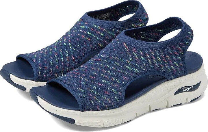 SKECHERS Arch Fit - Catchy Wave Women's Shoes Navy : 5 B - Medium