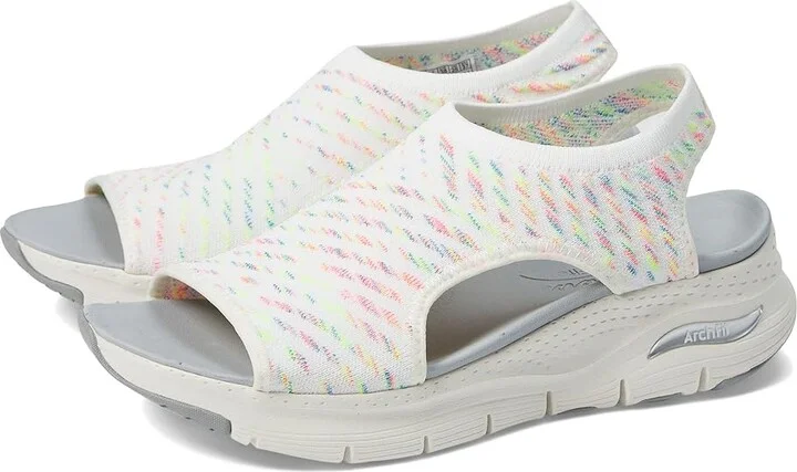 SKECHERS Arch Fit - Catchy Wave Women's Shoes White : 5 B - Medium