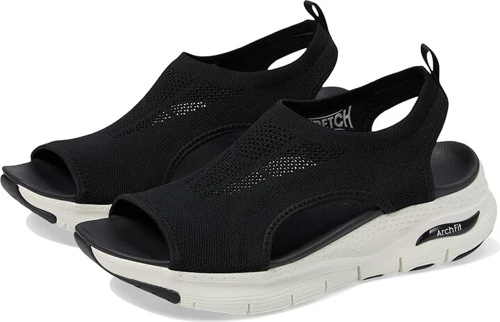 SKECHERS Arch Fit - City Catch Women's Shoes Black : 5 B - Medium, Textile