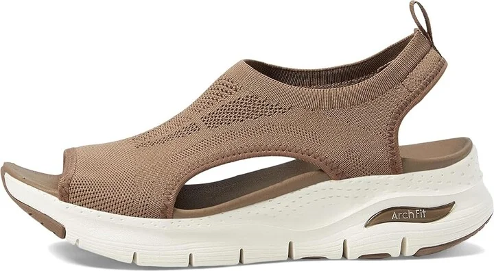 SKECHERS Arch Fit - City Catch Women's Shoes Mocha : 6 B - Medium, Textile - Image 6