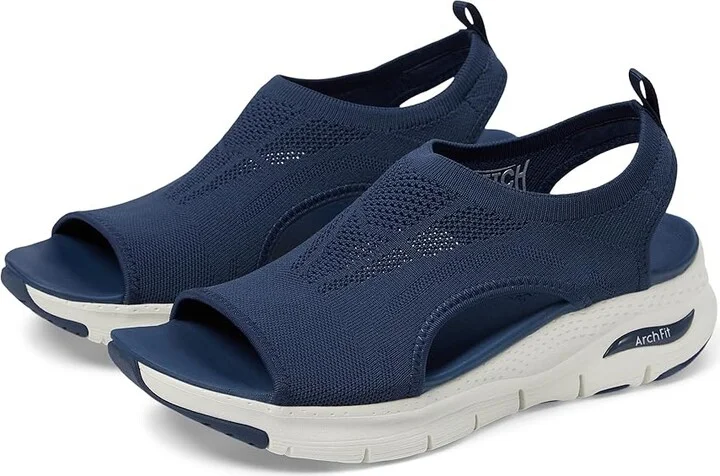 SKECHERS Arch Fit - City Catch Women's Shoes Navy : 5 B - Medium, Textile