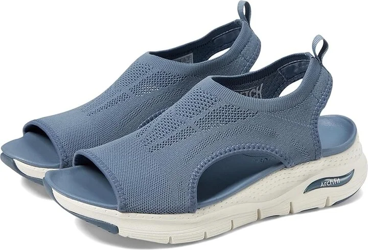 SKECHERS Arch Fit - City Catch Women's Shoes Slate : 5 B - Medium, Textile