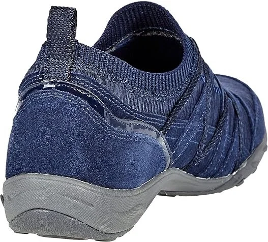 SKECHERS Arch Fit Comfy - Bold Statement Women's Shoes Navy : 5 B - Medium, Textile/Leather - Image 4