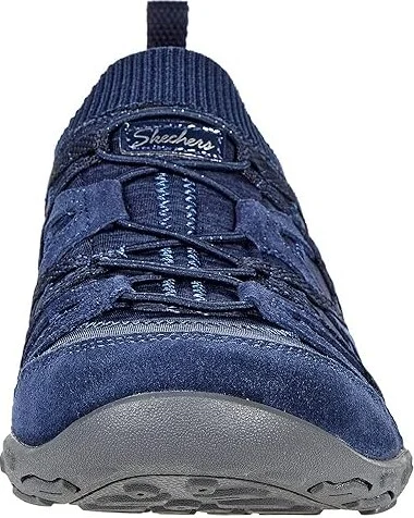 SKECHERS Arch Fit Comfy - Bold Statement Women's Shoes Navy : 5 B - Medium, Textile/Leather - Image 5