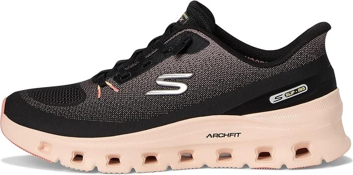 SKECHERS Arch Fit Glide-Step Pro Slip-Ins Women's Shoes Black Coral : 11 B - Medium, Textile - Image 6