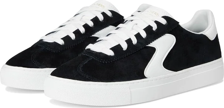 SKECHERS Arch Fit Legend Women's Shoes Black/White : 9.5 B - Medium, Leather/Rubber