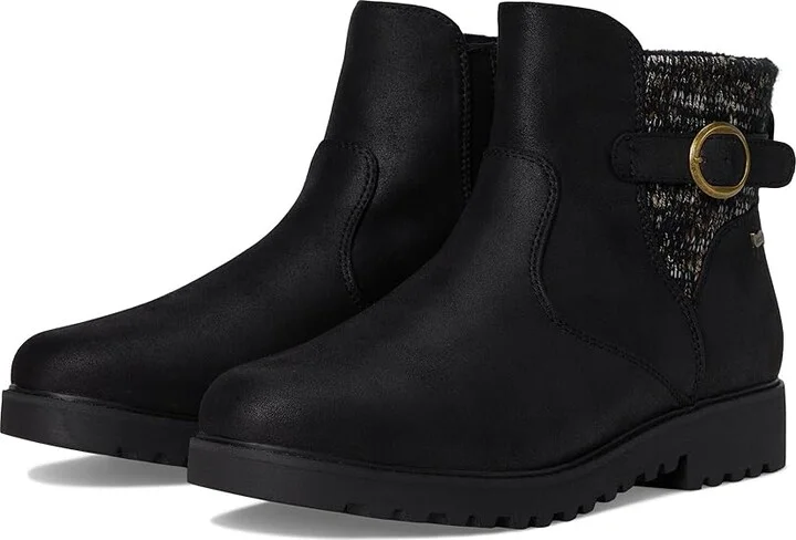 SKECHERS Arch Fit Marlie - Weekend Chat Women's Boots Black/Black : 6.5 B - Medium, Leather