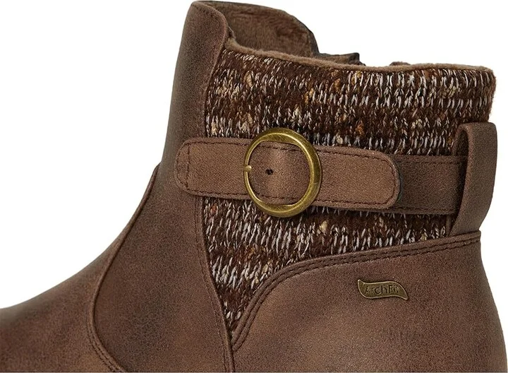 SKECHERS Arch Fit Marlie - Weekend Chat Women's Boots Chocolate : 5.5 B - Medium, Leather - Image 7