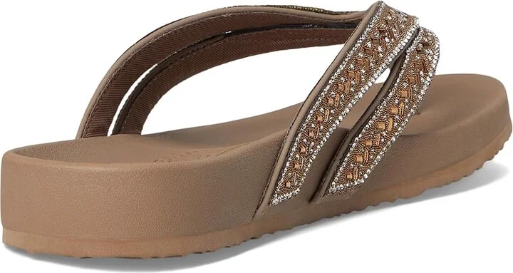 SKECHERS Arch Fit Meditation - True Gem Women's Sandals Mocha : 5 B - Medium, Synthetic - Image 4