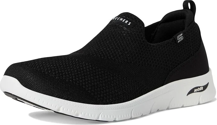 SKECHERS Arch Fit Refine 2.0 Cascade Women's Shoes Black/White : 8 B - Medium - Image 5