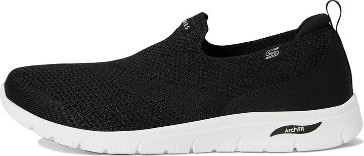 SKECHERS Arch Fit Refine 2.0 Cascade Women's Shoes Black/White : 8 B - Medium - Image 6