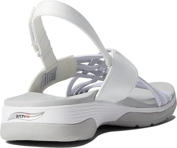 SKECHERS Arch Fit Reggae Sport - Hometown Women's Shoes White/Gray : 5 B - Medium, Textile - Image 4