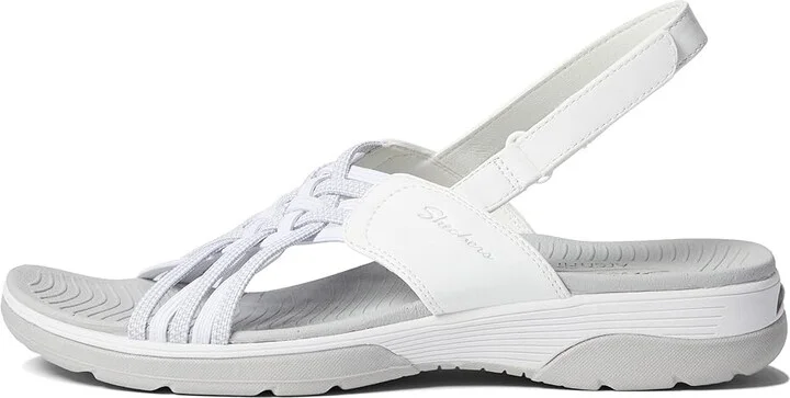 SKECHERS Arch Fit Reggae Sport - Hometown Women's Shoes White/Gray : 5 B - Medium, Textile - Image 6
